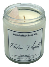 Load image into Gallery viewer, Self Love Rose Quartz Infused Soy Candle
