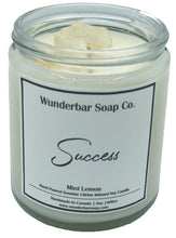 Load image into Gallery viewer, Genuine Citrine Infused Success Soy Candle

